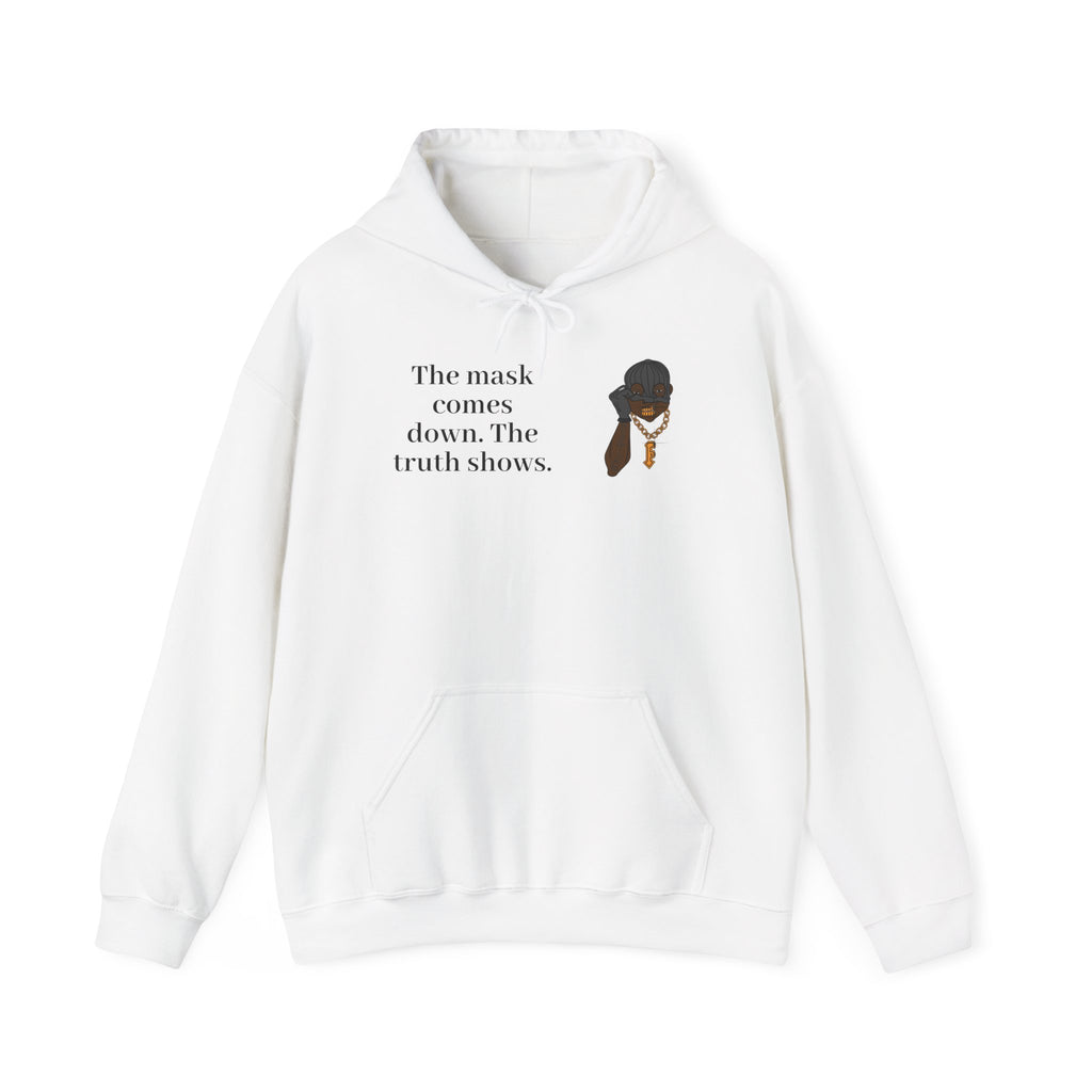 "The Mask Comes Down" Hoodie — Inspirational Black Girl Magic Pullover