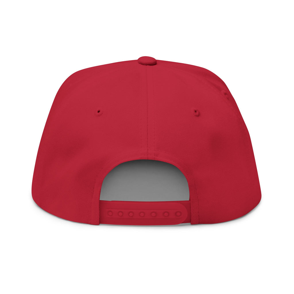 Flat Bill Cap — "MaskDown Gear" Embroidered Snapback Hat