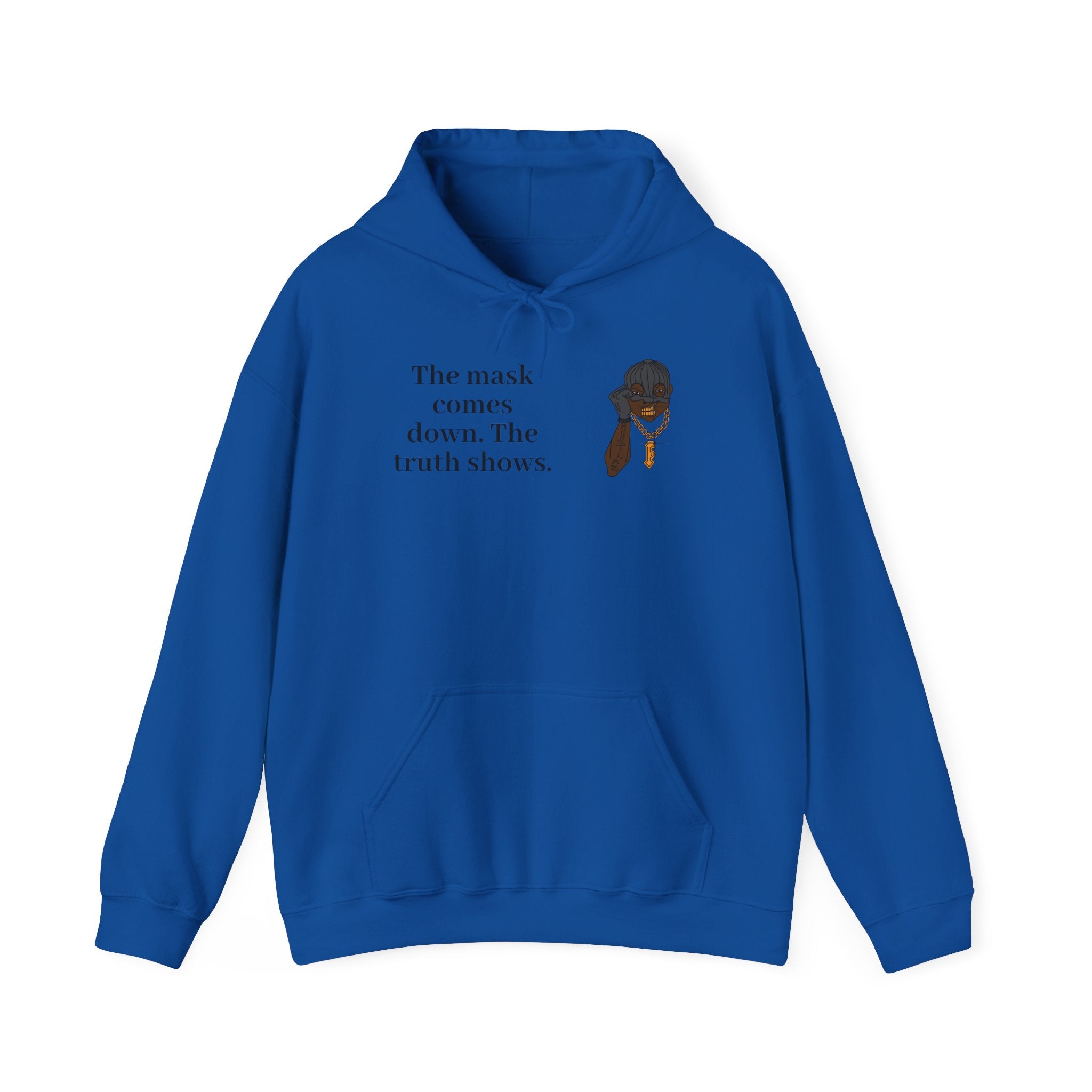 "The Mask Comes Down" Hoodie — Inspirational Black Girl Magic Pullover