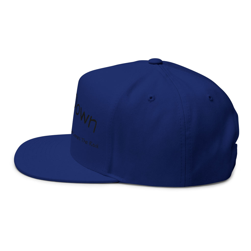 Flat Bill Cap — "MaskDown Gear" Embroidered Snapback Hat
