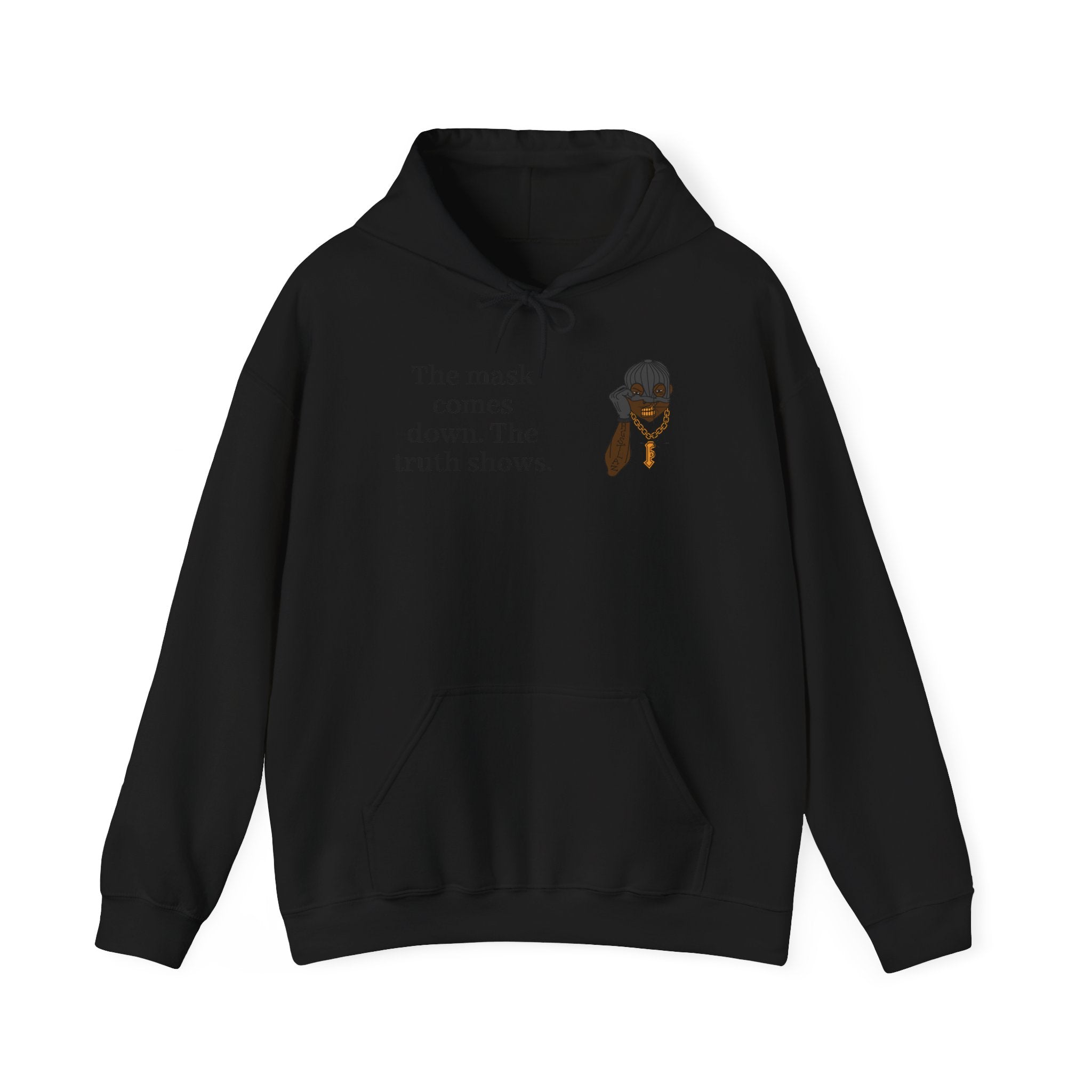 "The Mask Comes Down" Hoodie — Inspirational Black Girl Magic Pullover