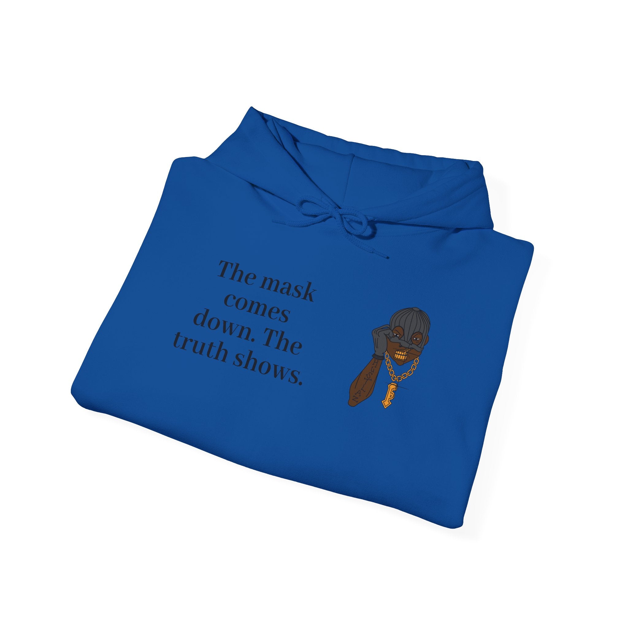 "The Mask Comes Down" Hoodie — Inspirational Black Girl Magic Pullover