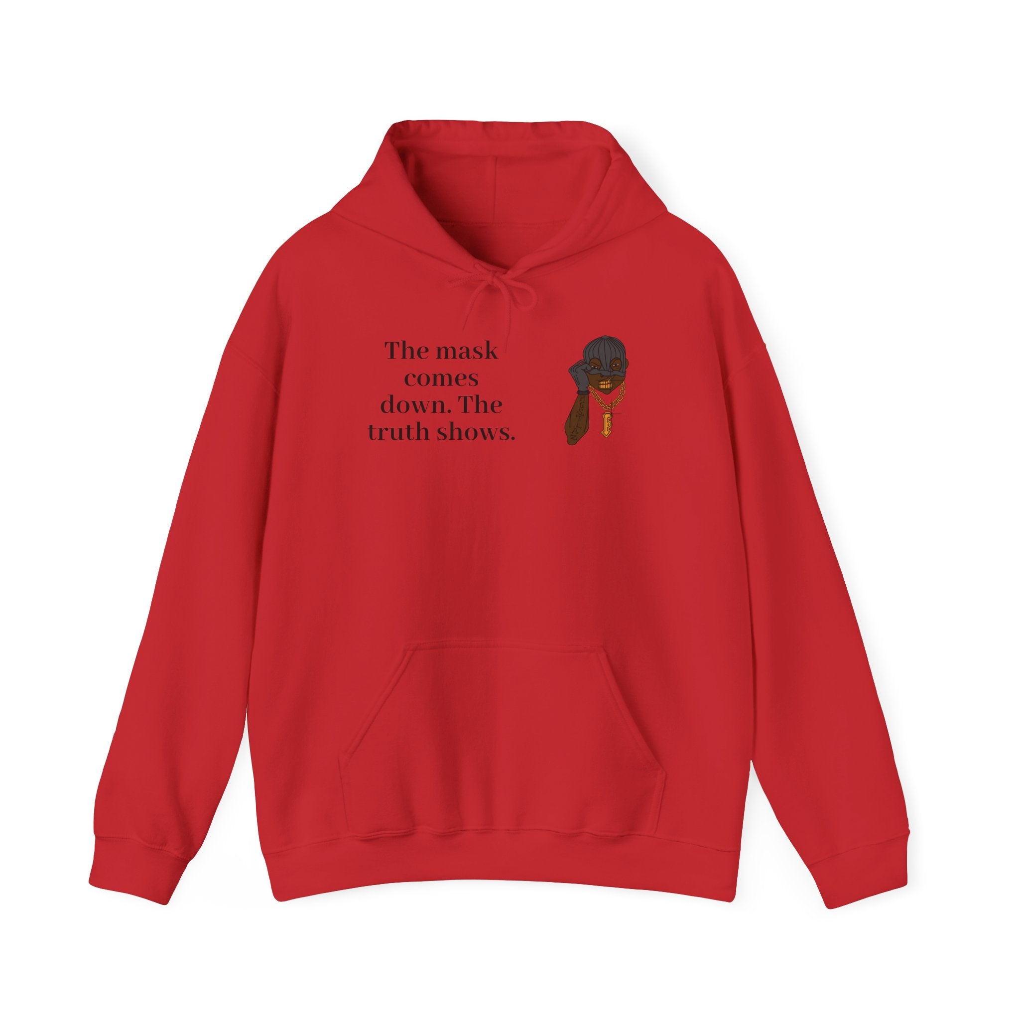 "The Mask Comes Down" Hoodie — Inspirational Black Girl Magic Pullover